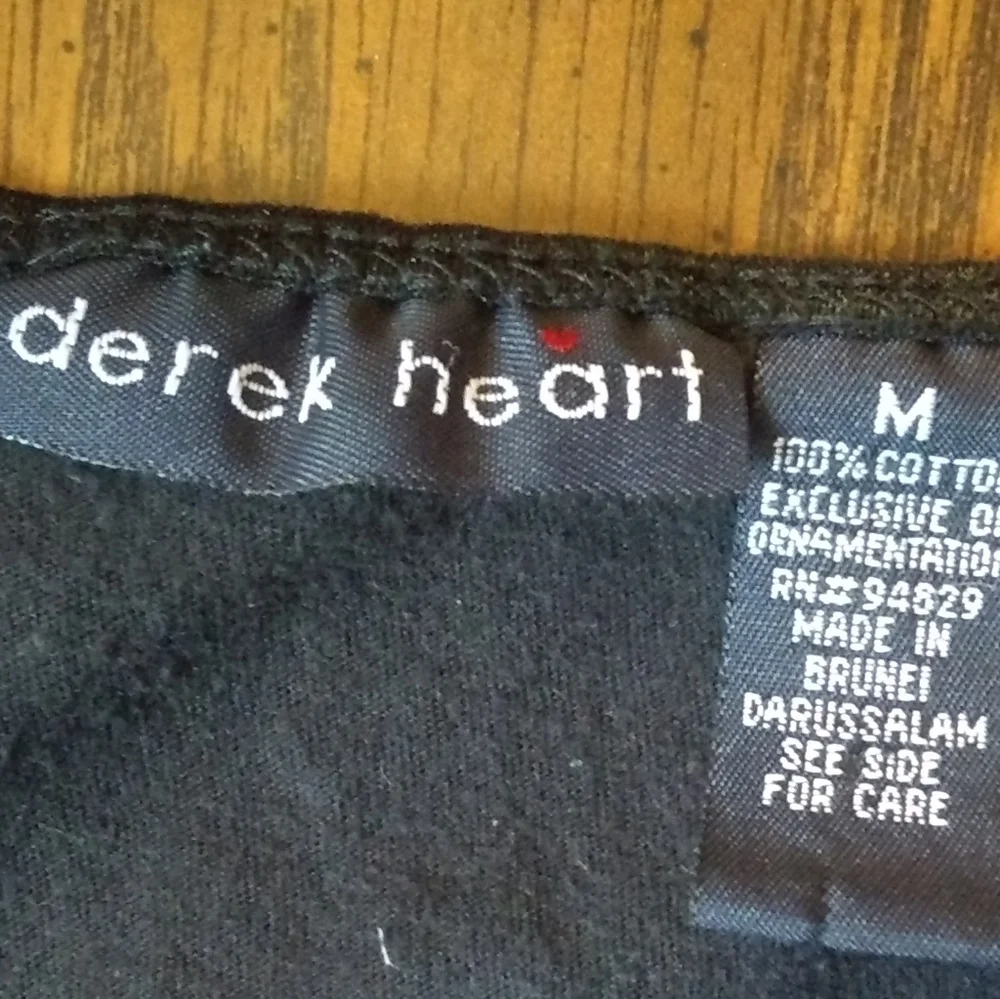 *5/$25* Derek Heart black tank/cami with lace trim - Picture 4 of 5
